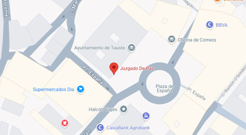 ubicación Registro Civil-Juzgado de Paz de Tauste